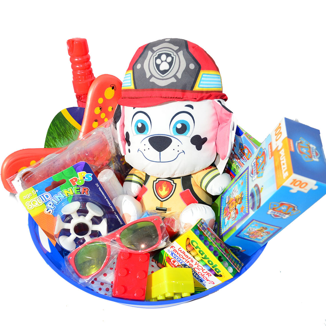 Personalized Pre-filled Easter basket for Kids/Toy Filled Gift Basket-Paw Patrol