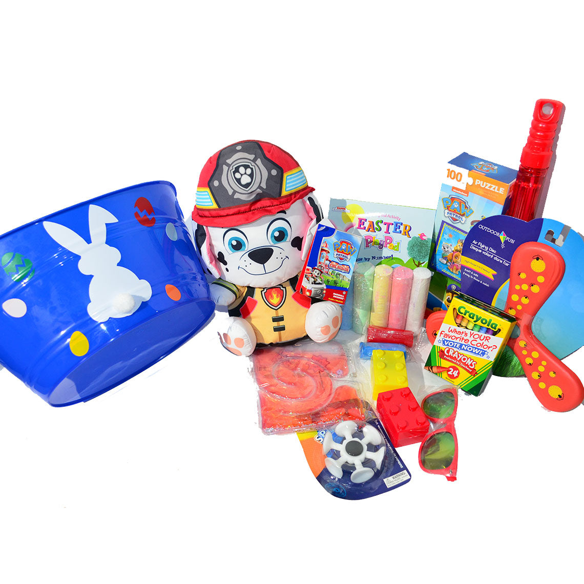 Personalized Pre-filled Easter basket for Kids/Toy Filled Gift Basket-Paw Patrol