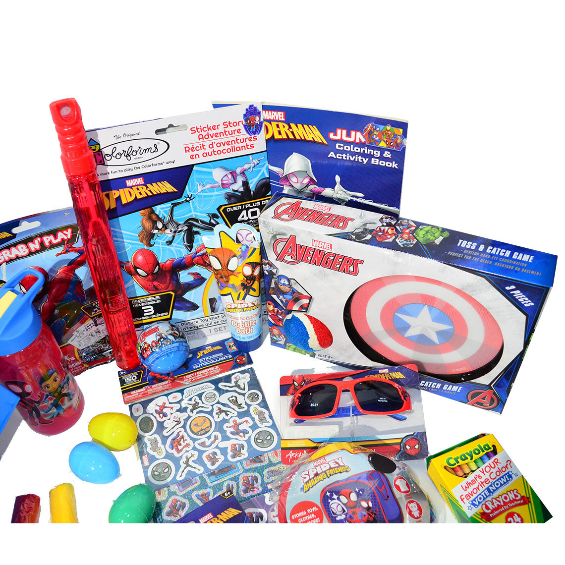 Personalized Pre-filled Easter basket for Kids/Toy Filled Gift Basket-Spider-Man-Kids Toys