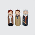 Home Alone Peg Dolls' Hand painted Wooden Peg Doll Toys - Dollhouse Peg Dolls, Loose Parts Play, Montessori Toys