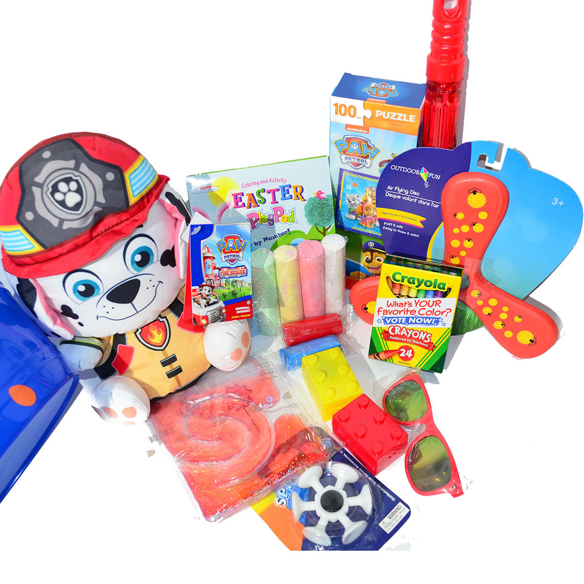 Personalized Pre-filled Easter basket for Kids/Toy Filled Gift Basket-Paw Patrol
