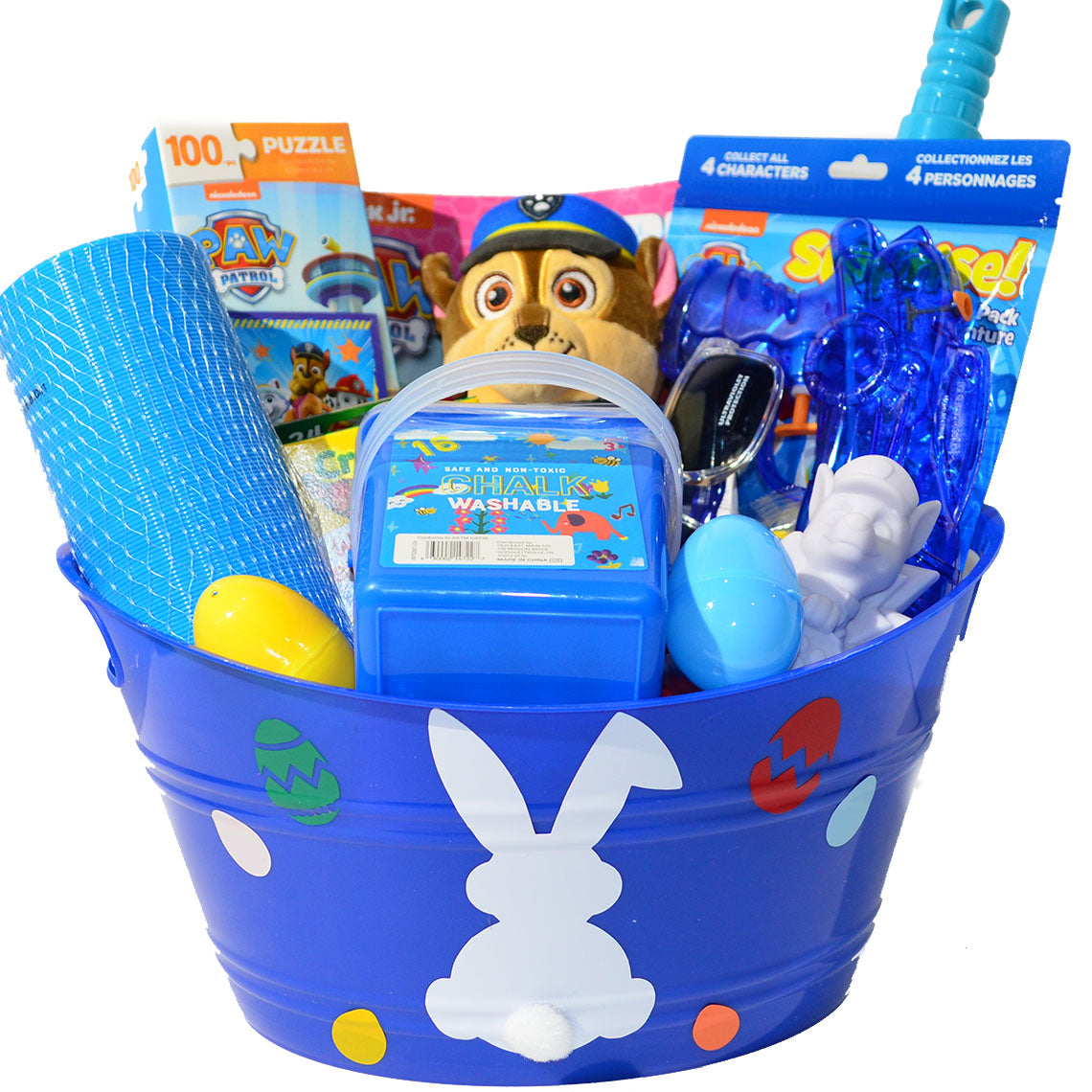 Personalized Pre-filled Easter basket for Kids/Toy Filled Gift Basket-Paw Patrol