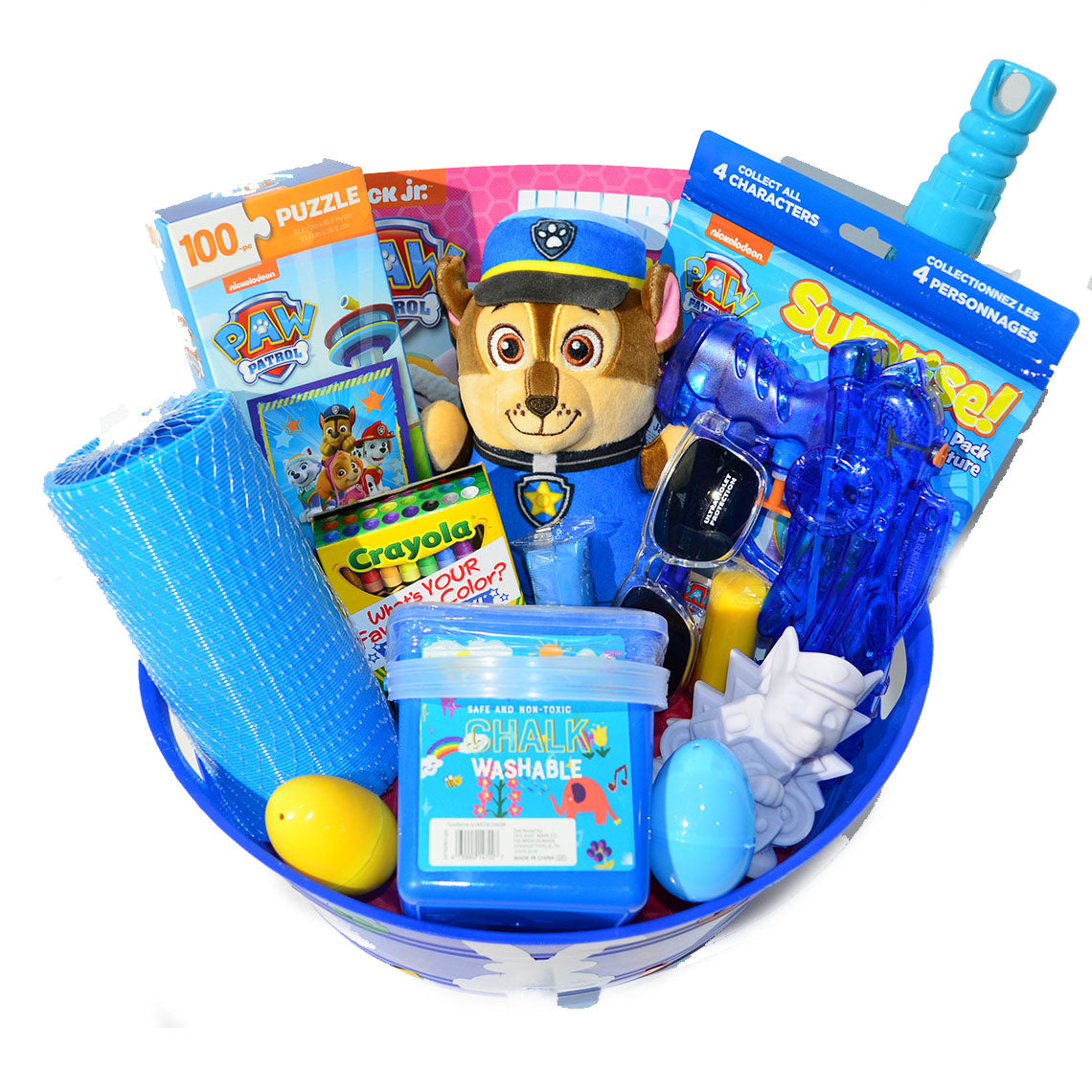 Personalized Pre-filled Easter basket for Kids/Toy Filled Gift Basket-Paw Patrol