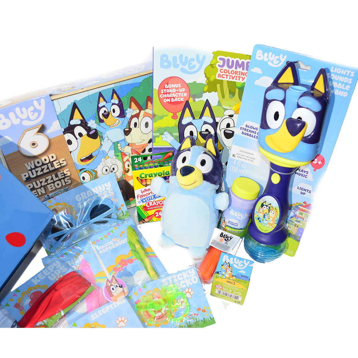 Personalized Pre-filled Easter basket for Kids/Toy Filled Gift Basket-Bluey-Kids Toys