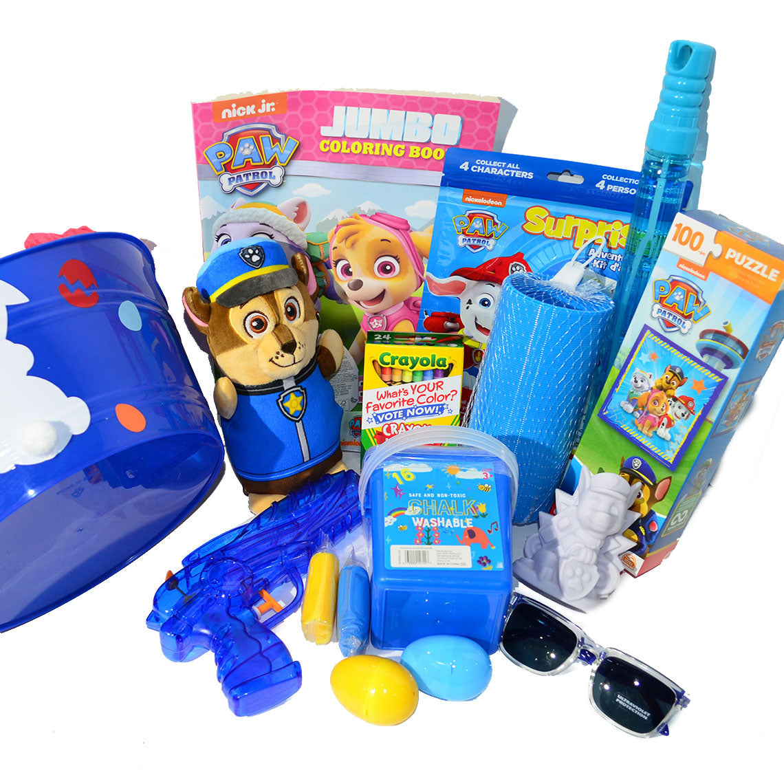 Personalized Pre-filled Easter basket for Kids/Toy Filled Gift Basket-Paw Patrol