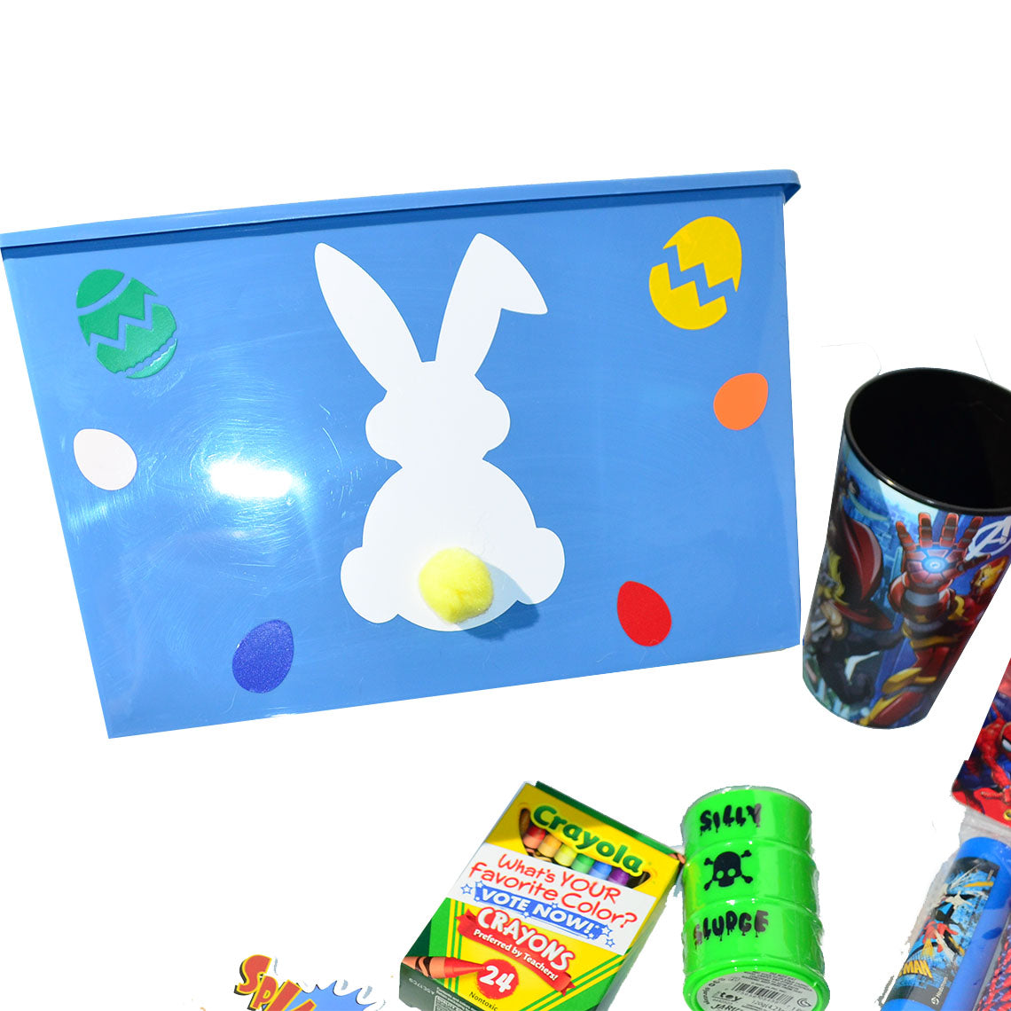 Personalized Pre-filled Easter basket for Kids/Toy Filled Gift Basket-Superhero-Kids Toys