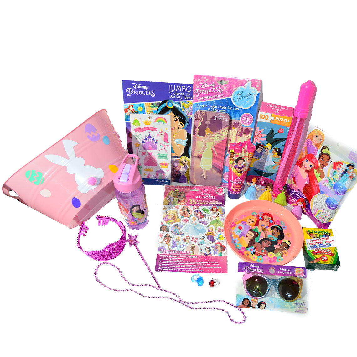 Personalized Pre-filled Easter basket for Kids/Princess Toy Filled Gift Basket for Girls