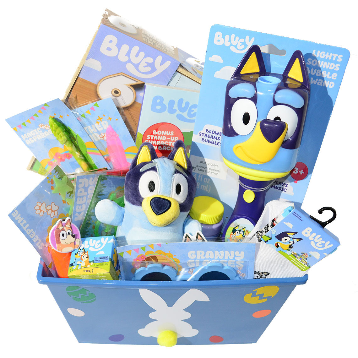 Personalized Pre-filled Easter basket for Kids/Toy Filled Gift Basket-Bluey-Kids Toys