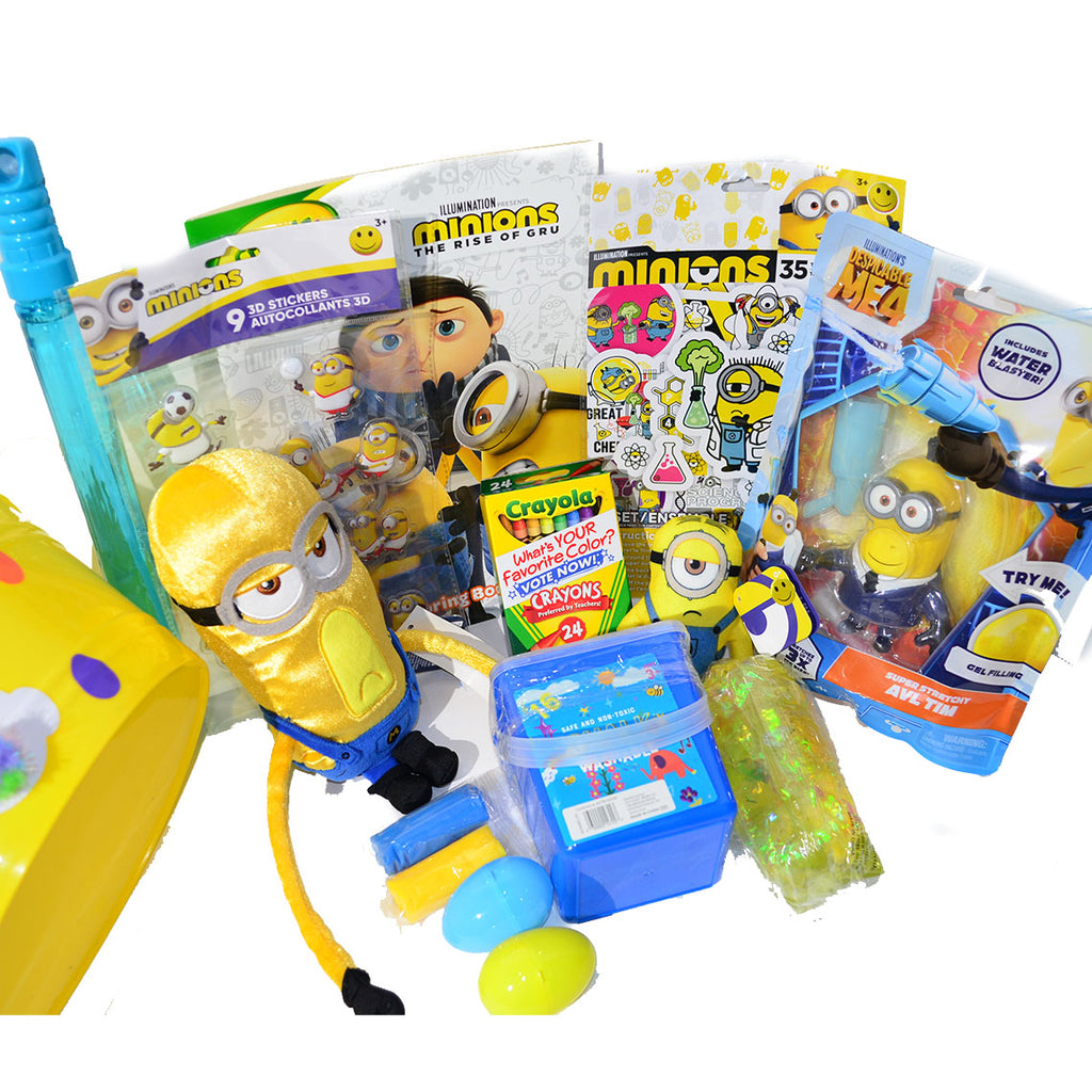 Personalized Pre-filled Easter basket for Kids/Toy Filled Gift Basket-Minions
