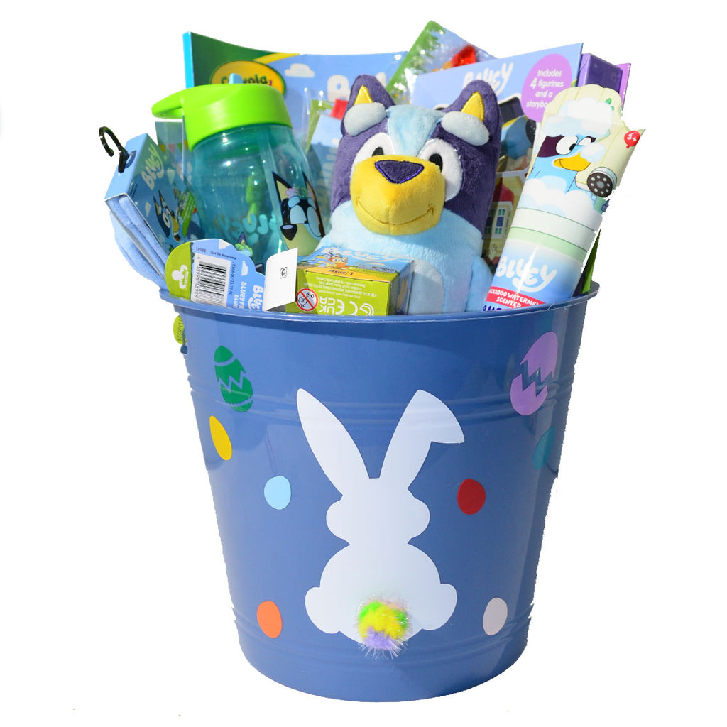 Personalized Pre-filled Easter basket for kids/ Bluey Toy Filled Gift Basket