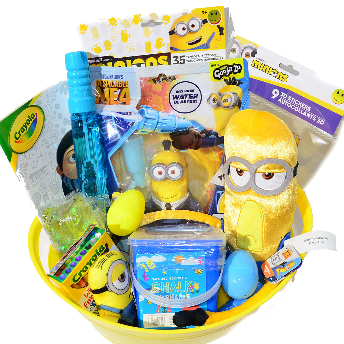 Personalized Pre-filled Easter basket for Kids/Toy Filled Gift Basket-Minions