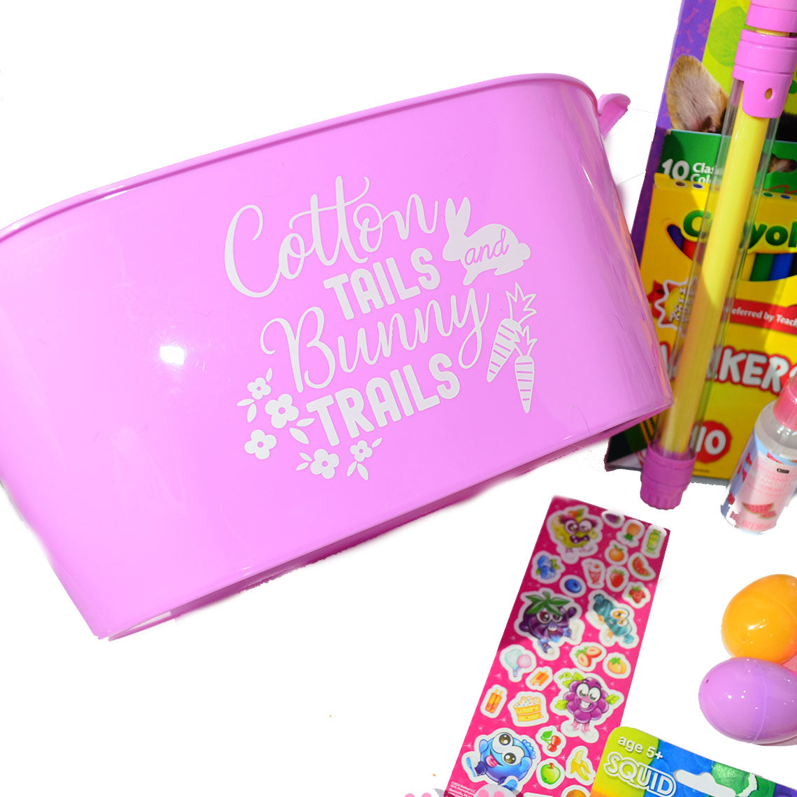 Personalized Pre-filled Easter basket for Girls/Toy Filled Gift Basket