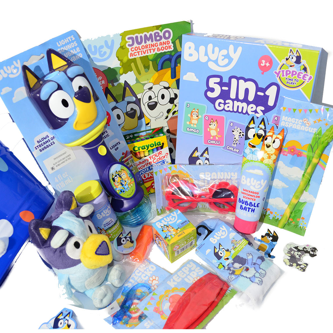 Personalized Pre-filled Easter basket for Kids/Toy Filled Gift Basket-Bluey-Kids Toys