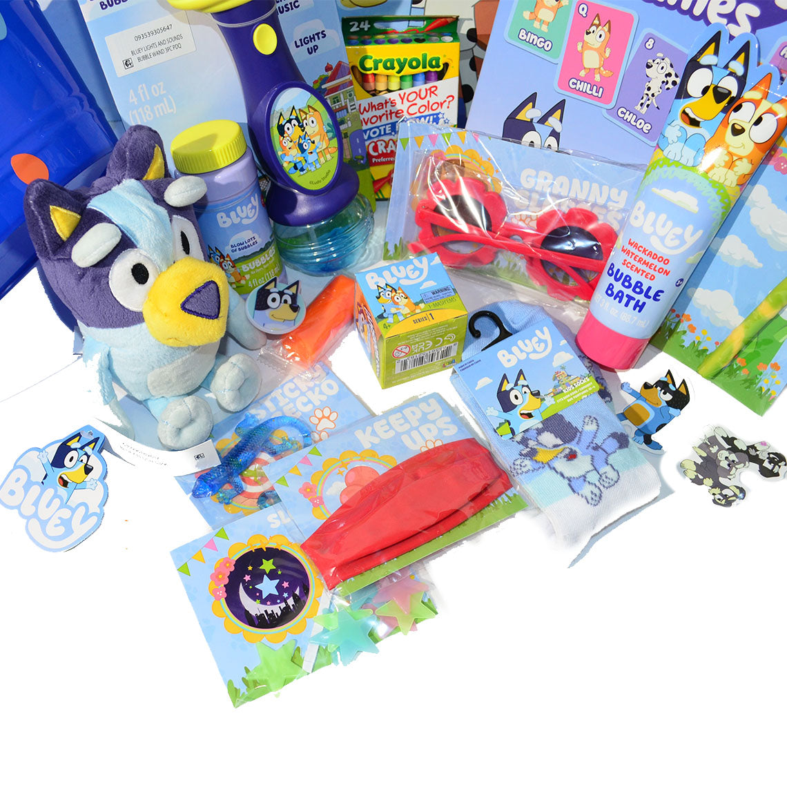 Personalized Pre-filled Easter basket for Kids/Toy Filled Gift Basket-Bluey-Kids Toys