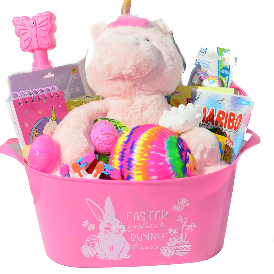 Personalized Pre-filled Easter basket for Girls/Toy Filled Gift Basket-Unicorns
