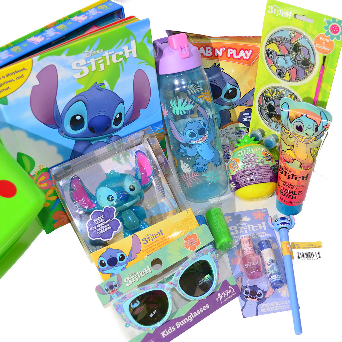 Personalized Pre-filled Easter basket for Kids/Toy Filled Gift Basket-Stitch