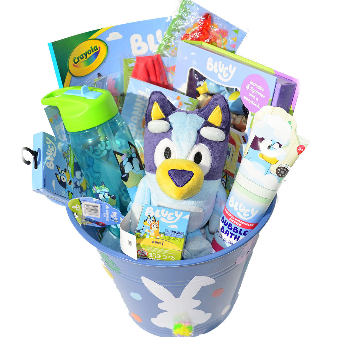 Personalized Pre-filled Easter basket for kids/ Bluey Toy Filled Gift Basket
