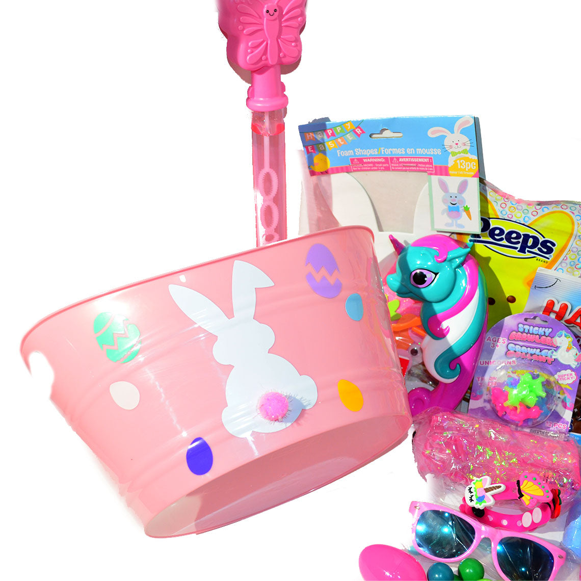 Personalized Pre-filled Easter basket for Girls/Toy Filled Gift Basket-Unicorns