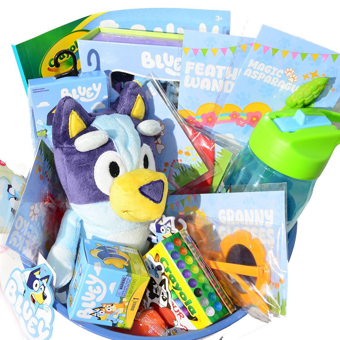 Personalized Pre-filled Easter basket for kids/ Bluey Toy Filled Gift Basket