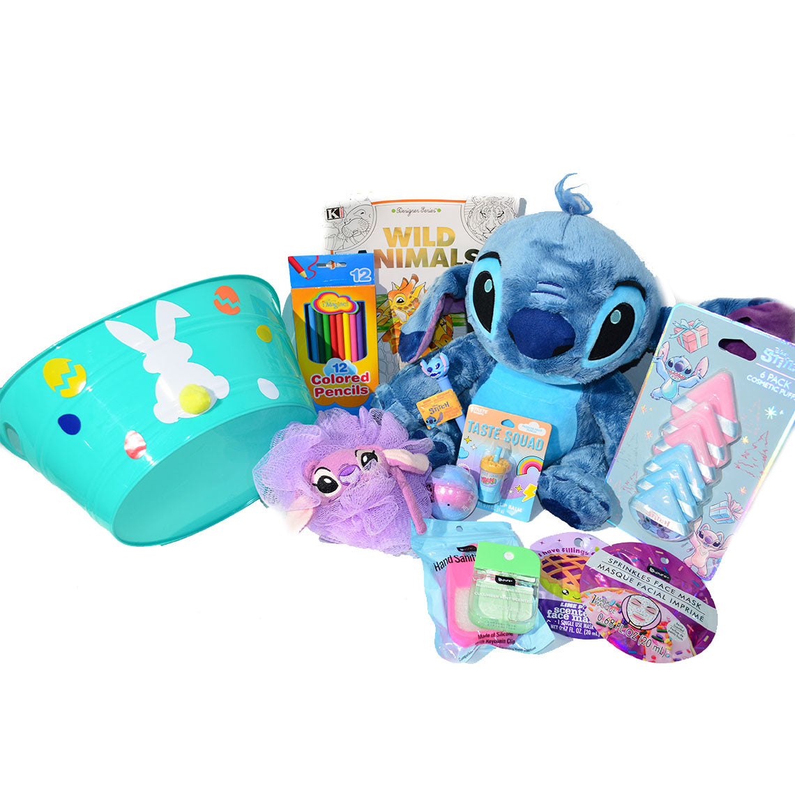 Personalized Pre-filled Easter basket for Tween/Teen Girls/Toy Filled Gift Basket-Stitch