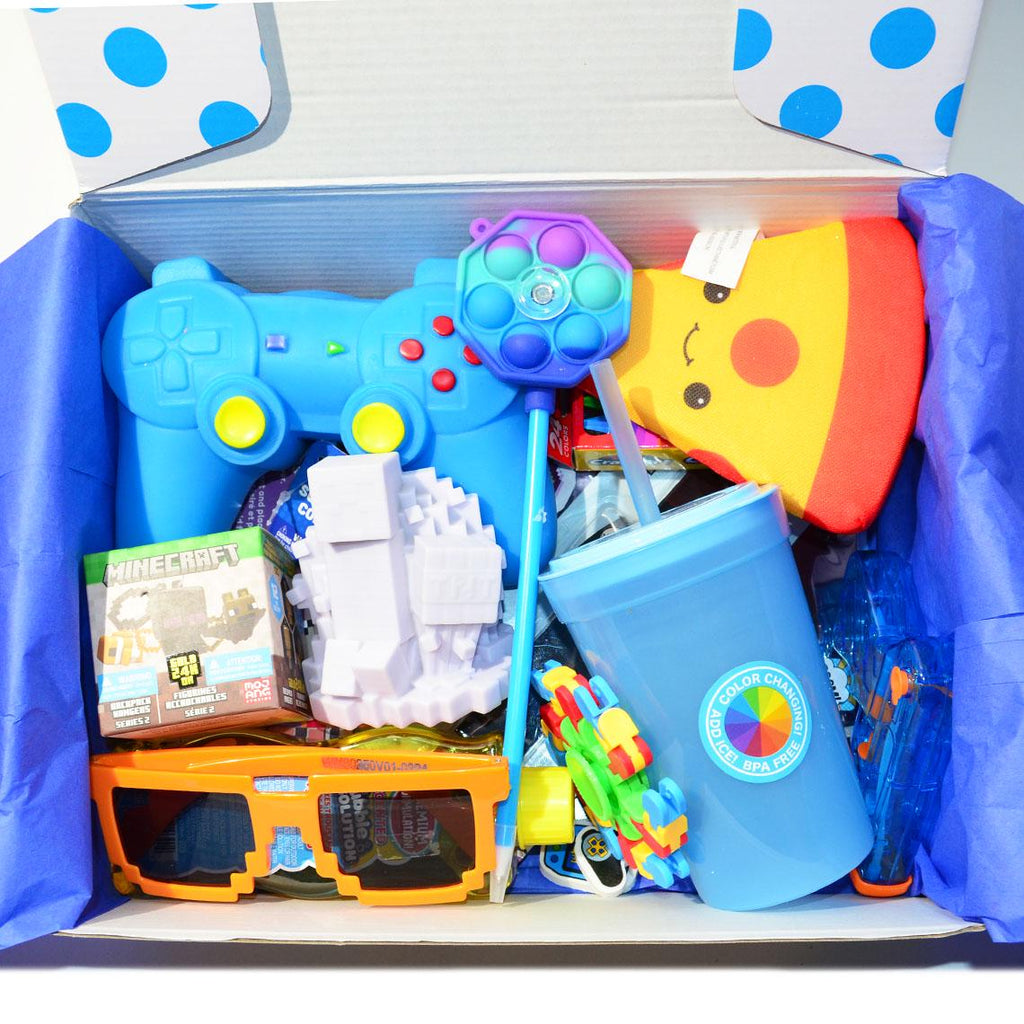 Personalized Pre-Filled Gamer Themed Gift box * Unique Birthday Gift for kids * surprise box • Toys, Activities gift- Thinking of you gift