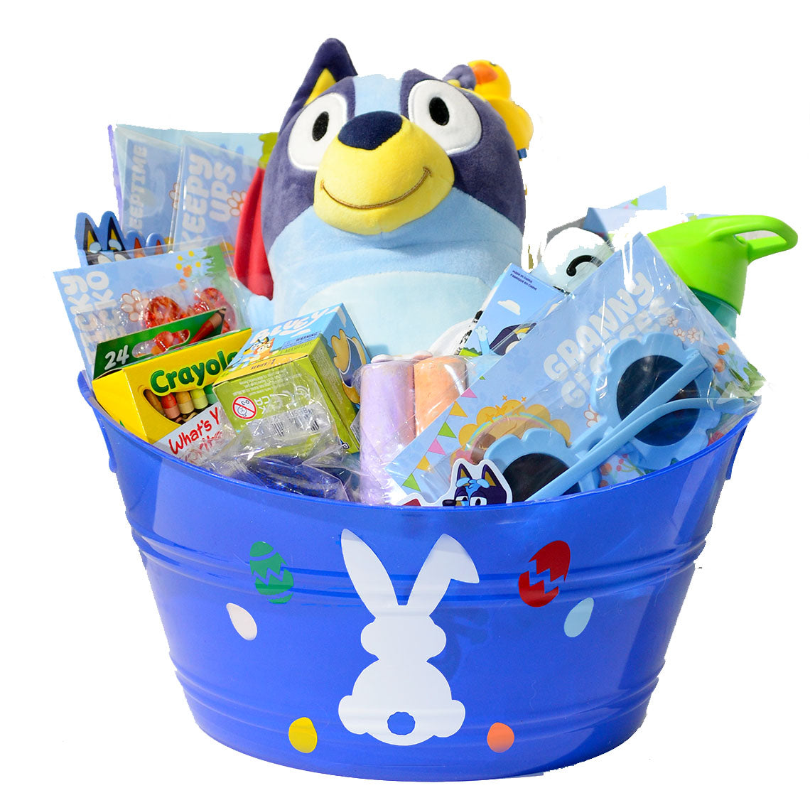 Personalized Pre-filled Easter basket for Kids/Toy Filled Gift Basket-Bluey-Kids Toys
