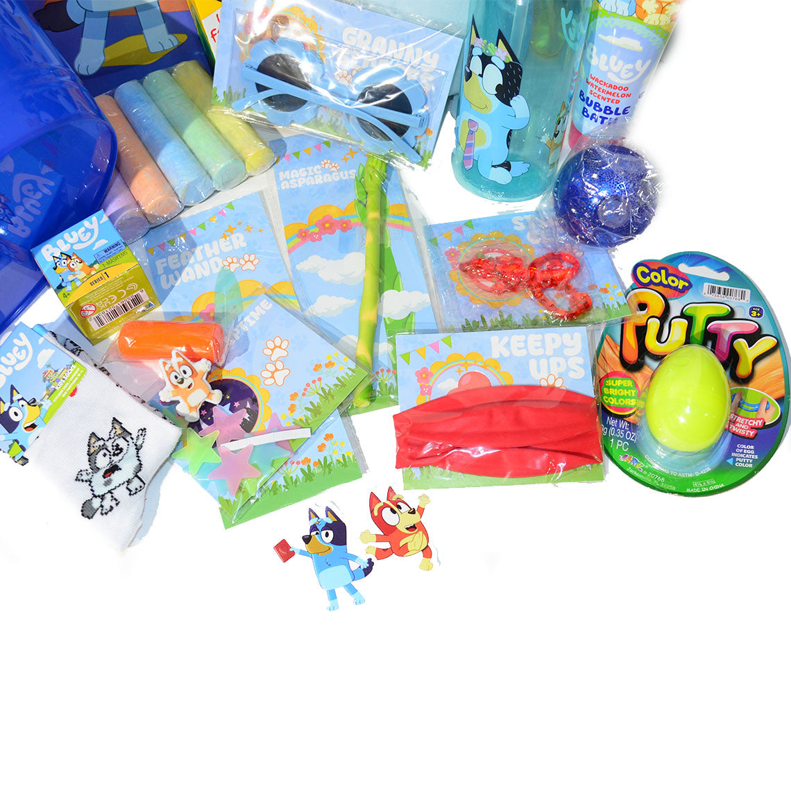 Personalized Pre-filled Easter basket for Kids/Toy Filled Gift Basket-Bluey-Kids Toys