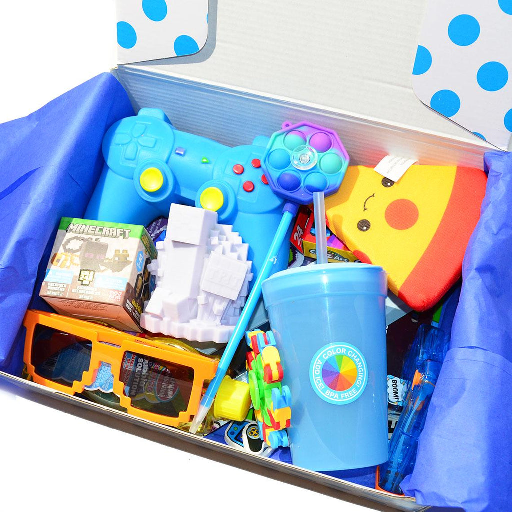 Personalized Pre-Filled Gamer Themed Gift box * Unique Birthday Gift for kids * surprise box • Toys, Activities gift- Thinking of you gift
