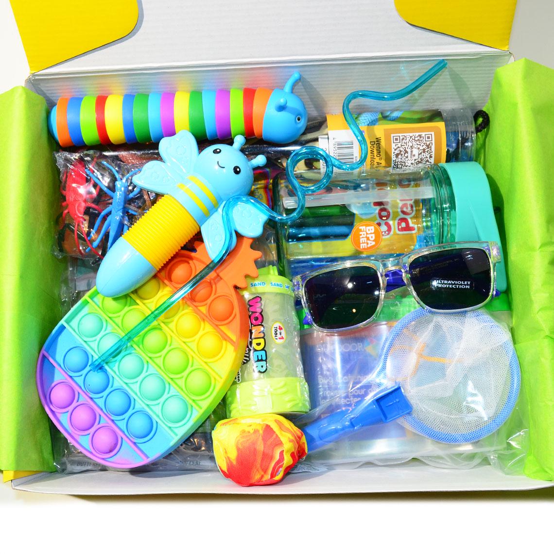Personalized Pre-Filled Creepy Crawlers Themed Gift box * Unique Birthday Gift for kids * surprise box • Toys, Activities gift- Thinking of you gift