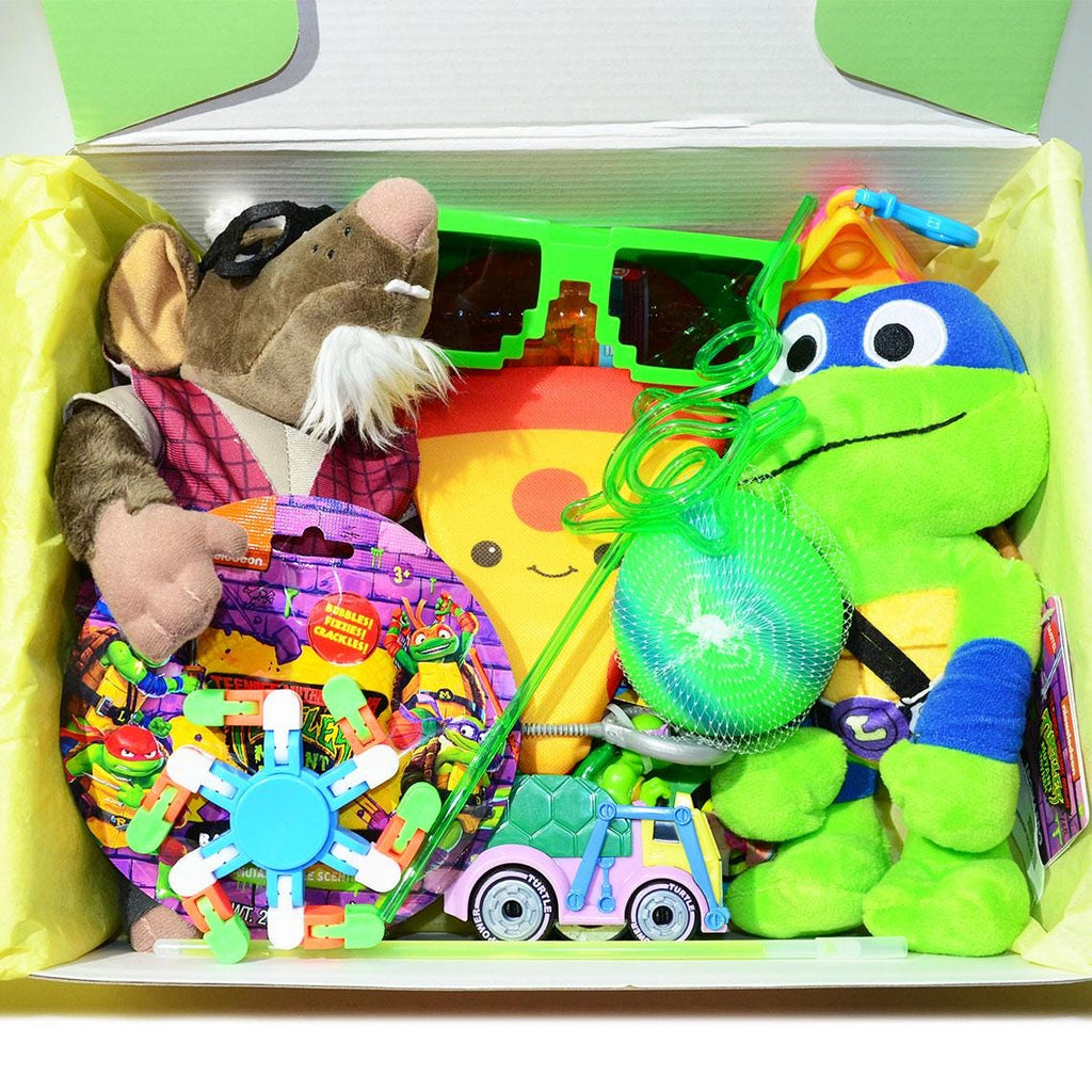 Personalized Pre-Filled TMNT Themed Gift box * Unique Birthday Gift for kids * surprise box • Toys, Activities gift- Thinking of you gift