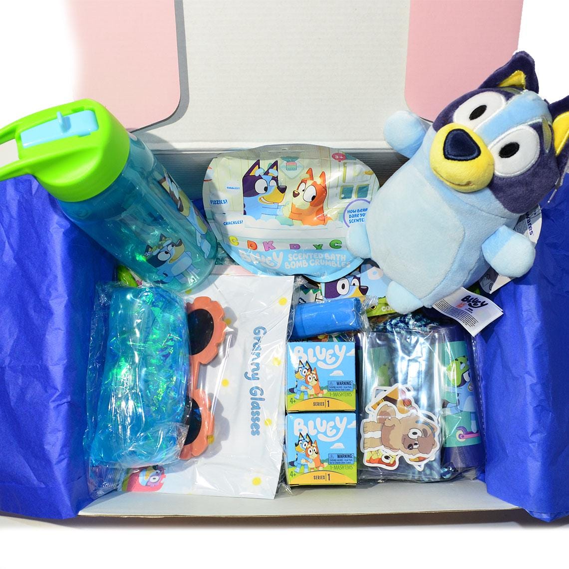 Personalized Pre-Filled Bluey Themed Gift box * Unique Birthday Gift for kids * surprise box • Toys, Activities gift- Thinking of you gift