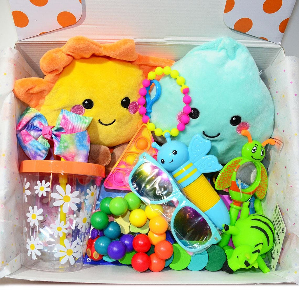 Personalized Pre-Filled Girls Variety Gift box * Unique Birthday Gift for kids * surprise box • Toys, Activities gift- Thinking of you gift