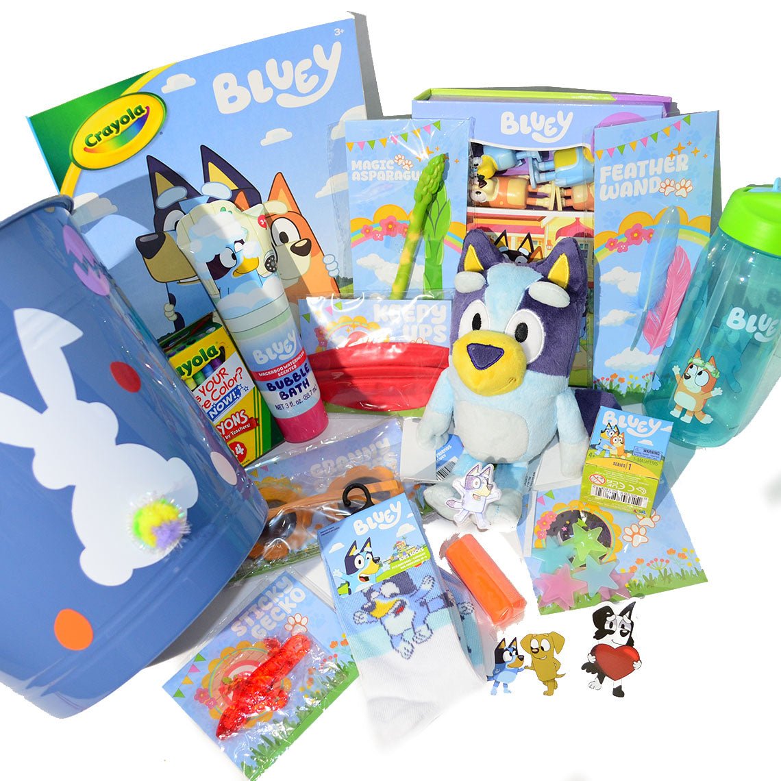 Personalized Pre-filled Easter basket for kids/ Bluey Toy Filled Gift Basket