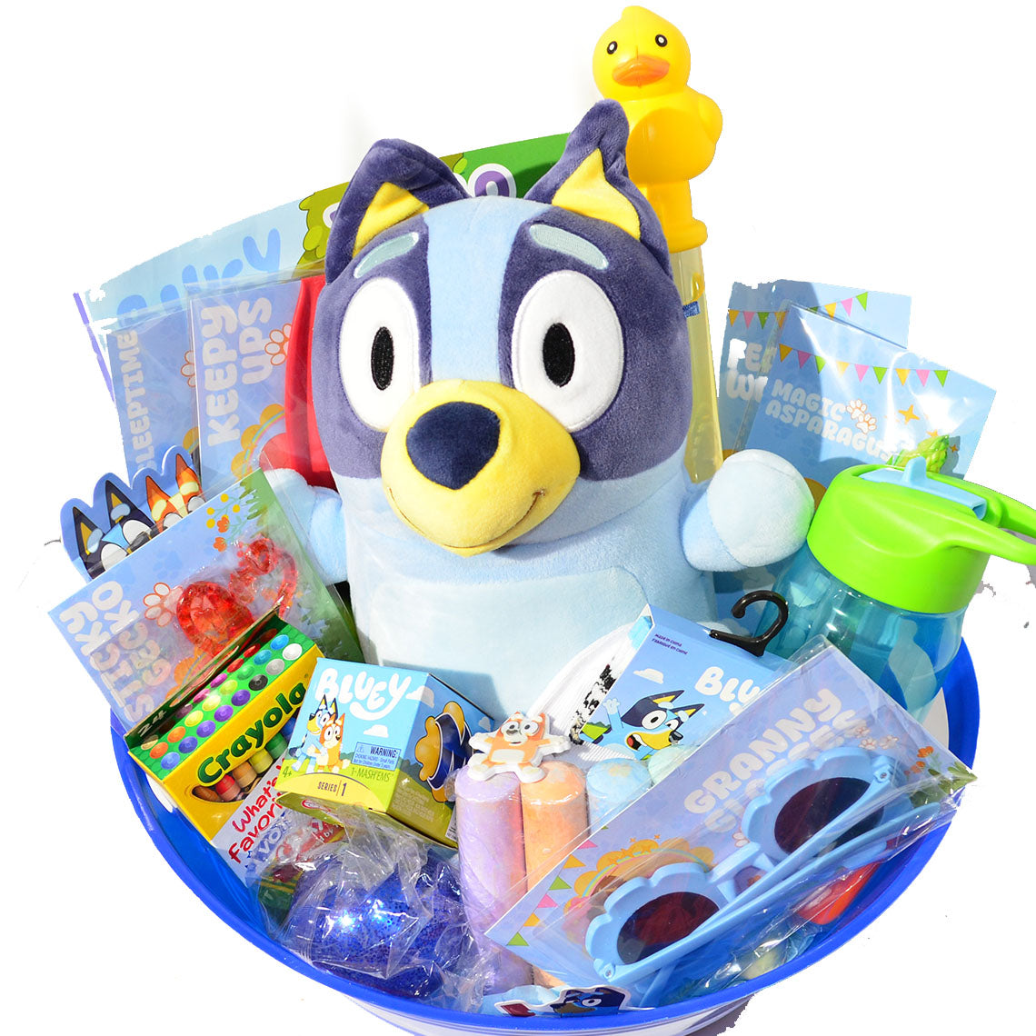 Personalized Pre-filled Easter basket for Kids/Toy Filled Gift Basket-Bluey-Kids Toys