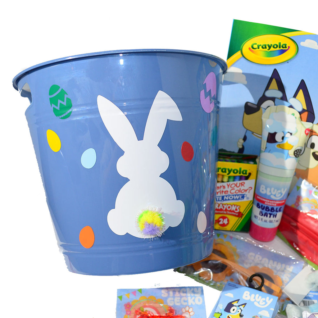 Personalized Pre-filled Easter basket for kids/ Bluey Toy Filled Gift Basket