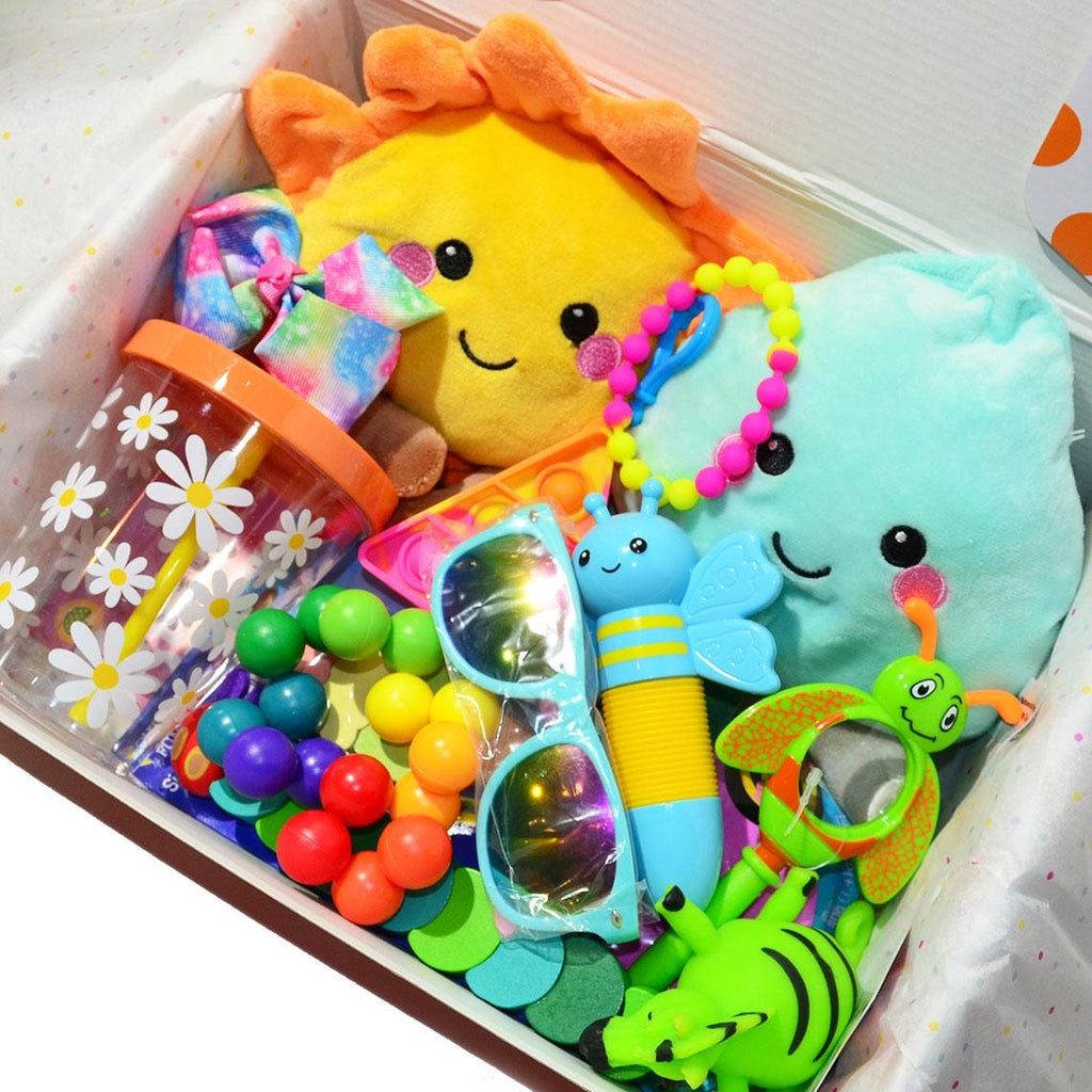 Personalized Pre-Filled Girls Variety Gift box * Unique Birthday Gift for kids * surprise box • Toys, Activities gift- Thinking of you gift