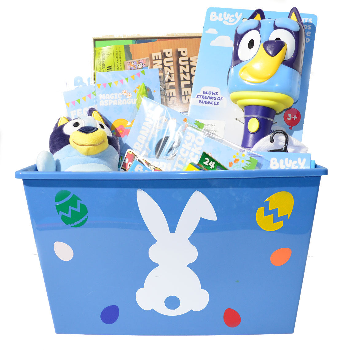 Personalized Pre-filled Easter basket for Kids/Toy Filled Gift Basket-Bluey-Kids Toys