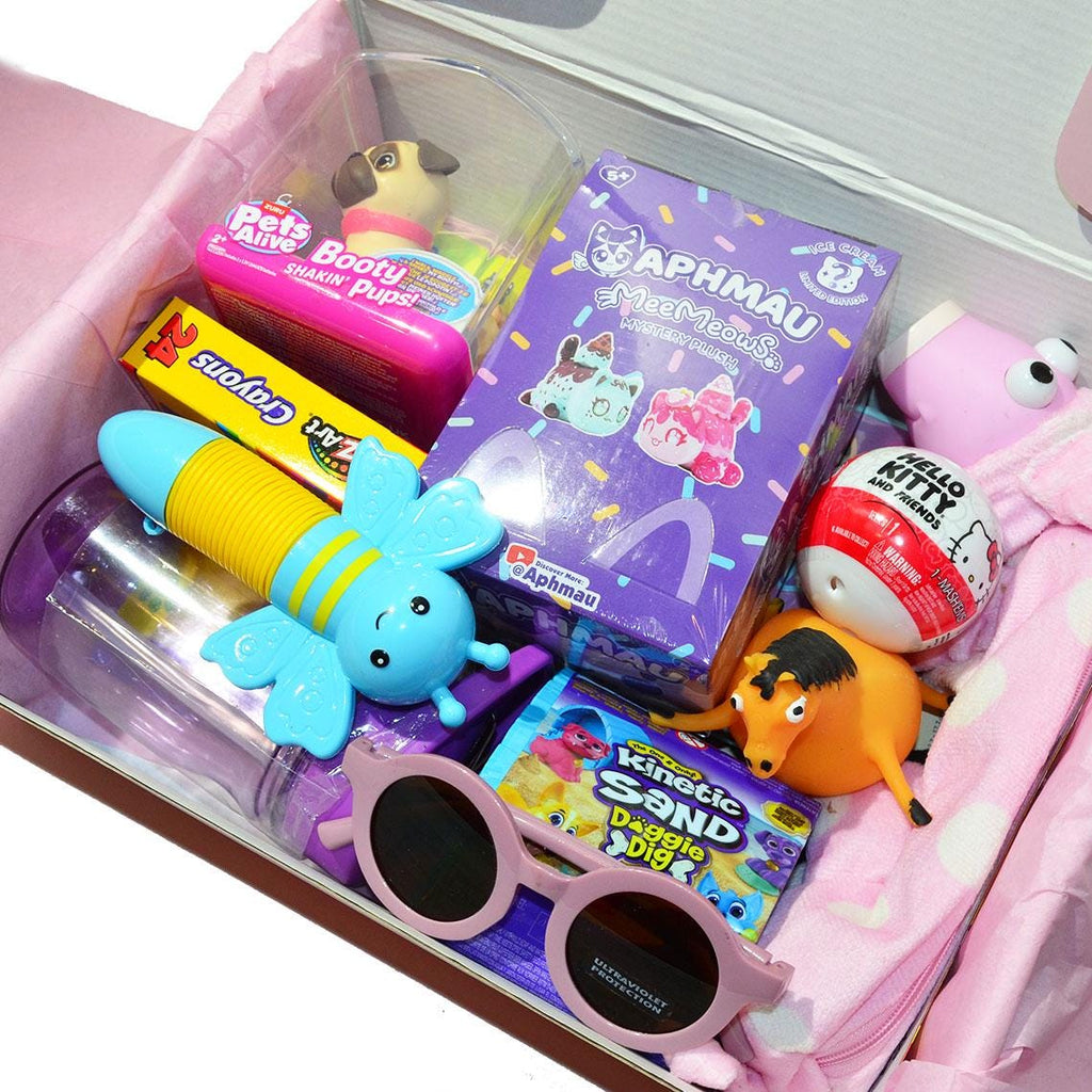 Personalized Animal Lovers Summer Gift box * Unique Birthday Gift for kids * surprise box • Toys, Activities gift- Thinking of you