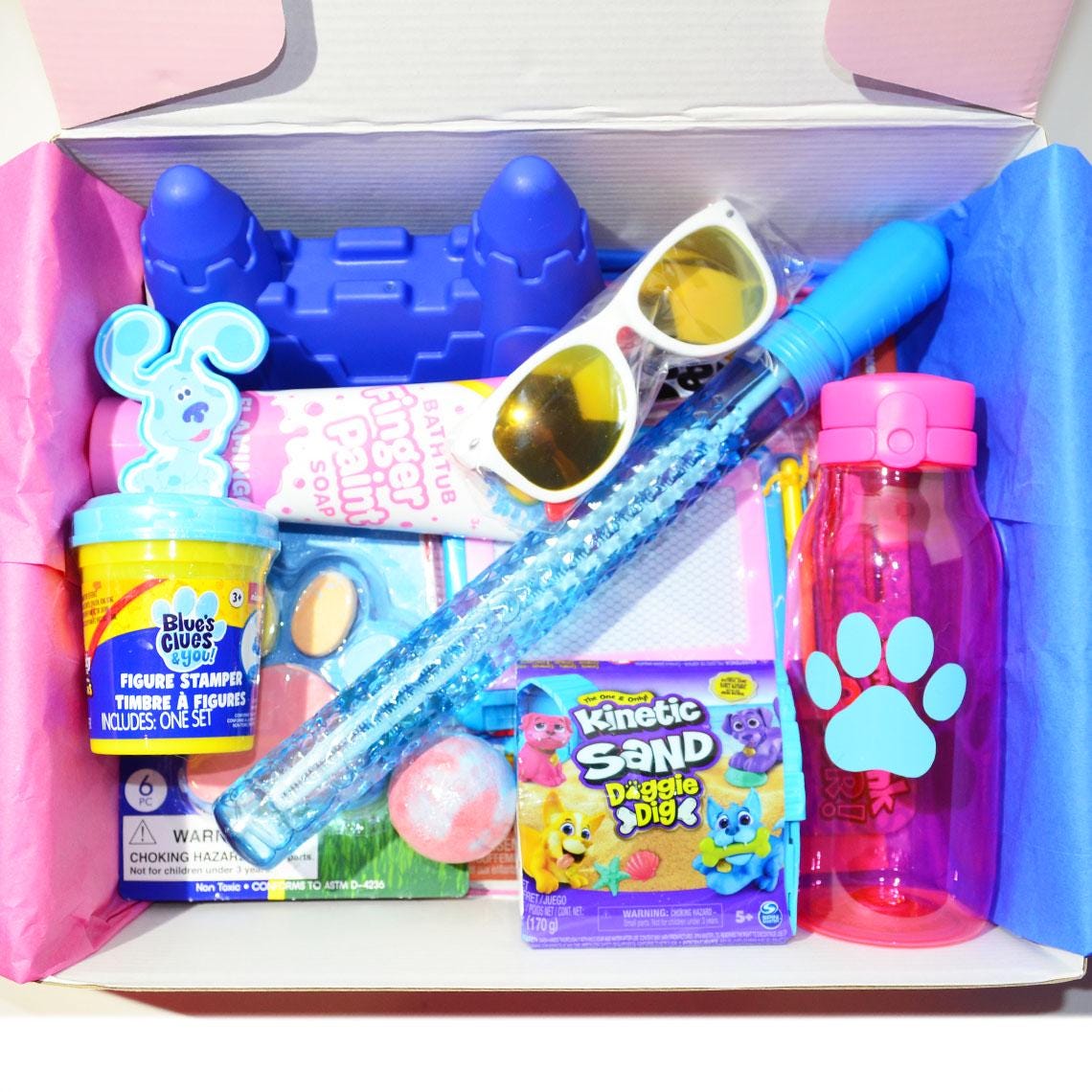 Personalized Pre-Filled Blues Clues Themed Gift box * Unique Birthday Gift for kids * surprise box • Toys, Activities gift- Thinking of you gift