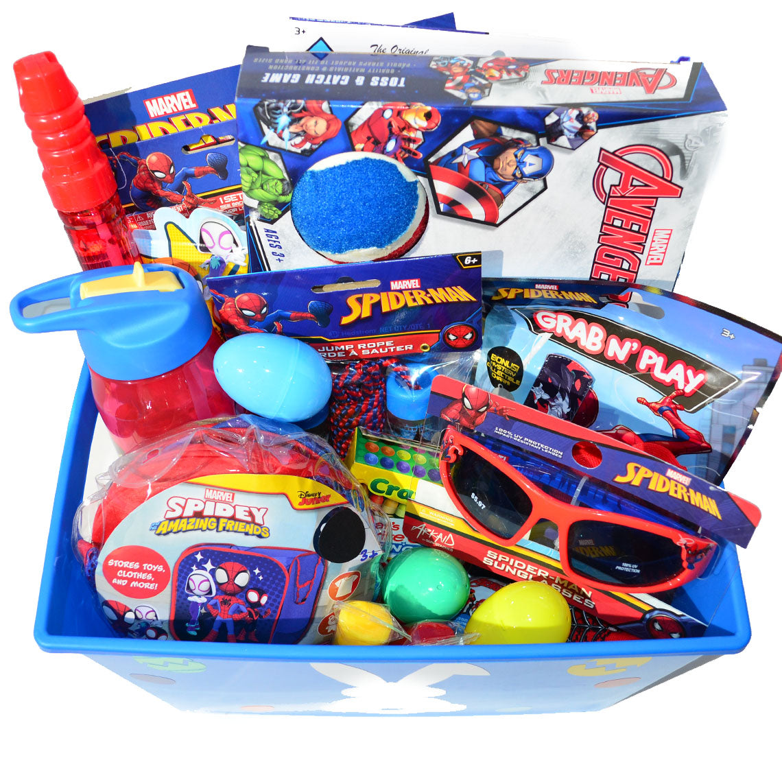 Personalized Pre-filled Easter basket for Kids/Toy Filled Gift Basket-Spider-Man-Kids Toys