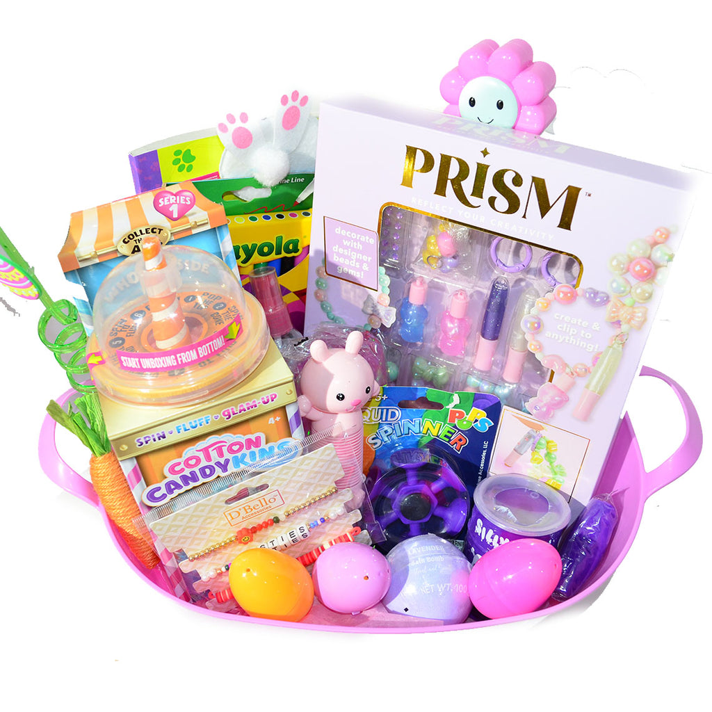 Personalized Pre-filled Easter basket for Girls/Toy Filled Gift Basket
