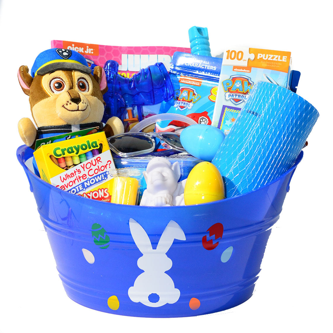 Personalized Pre-filled Easter basket for Kids/Toy Filled Gift Basket-Paw Patrol