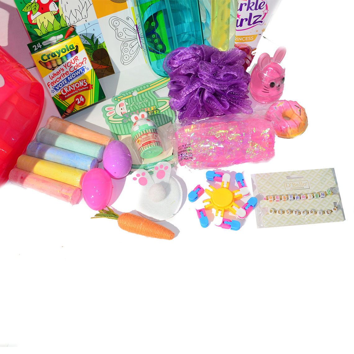 Personalized Pre-filled Easter basket for Girls/Girls Toy Filled Gift Basket