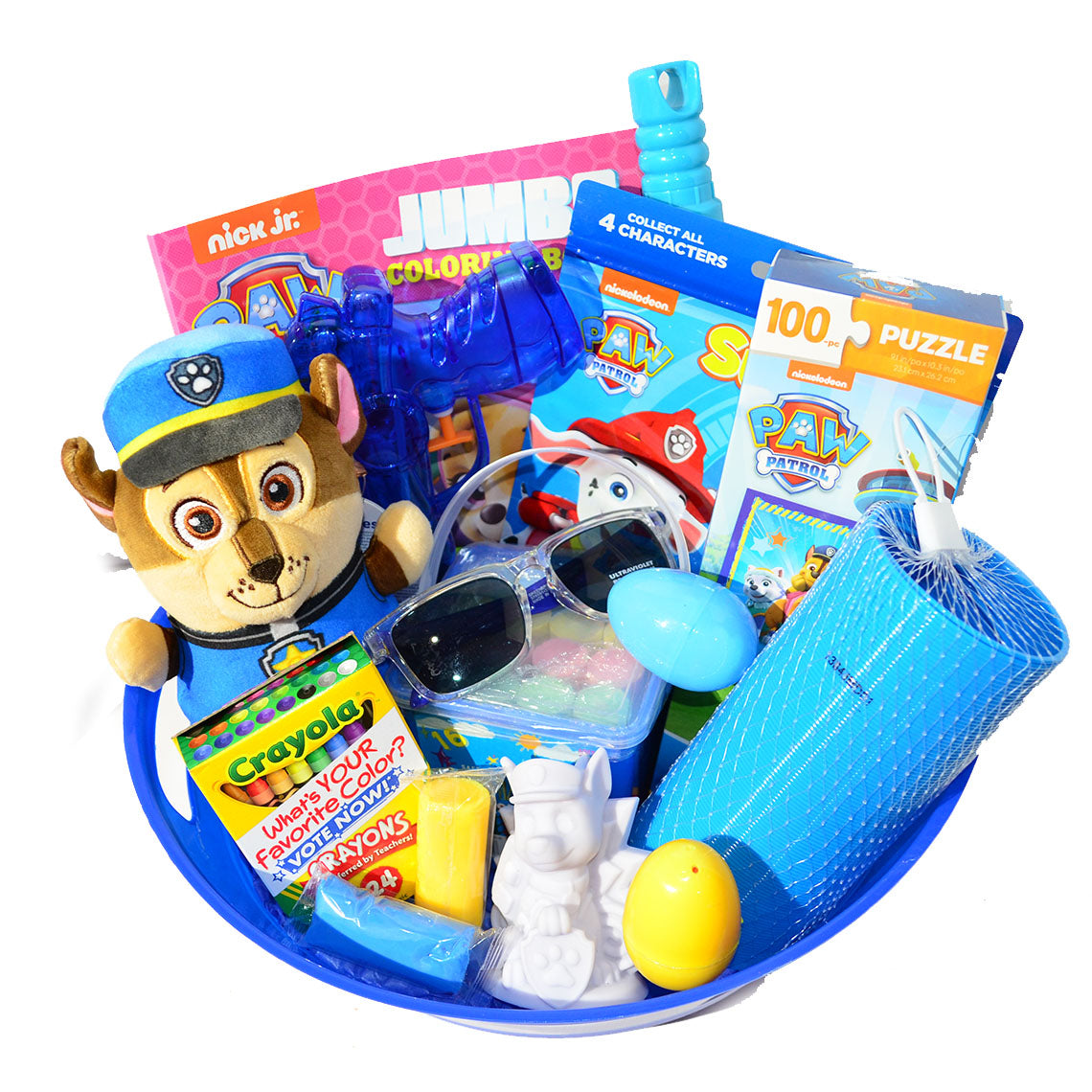 Personalized Pre-filled Easter basket for Kids/Toy Filled Gift Basket-Paw Patrol