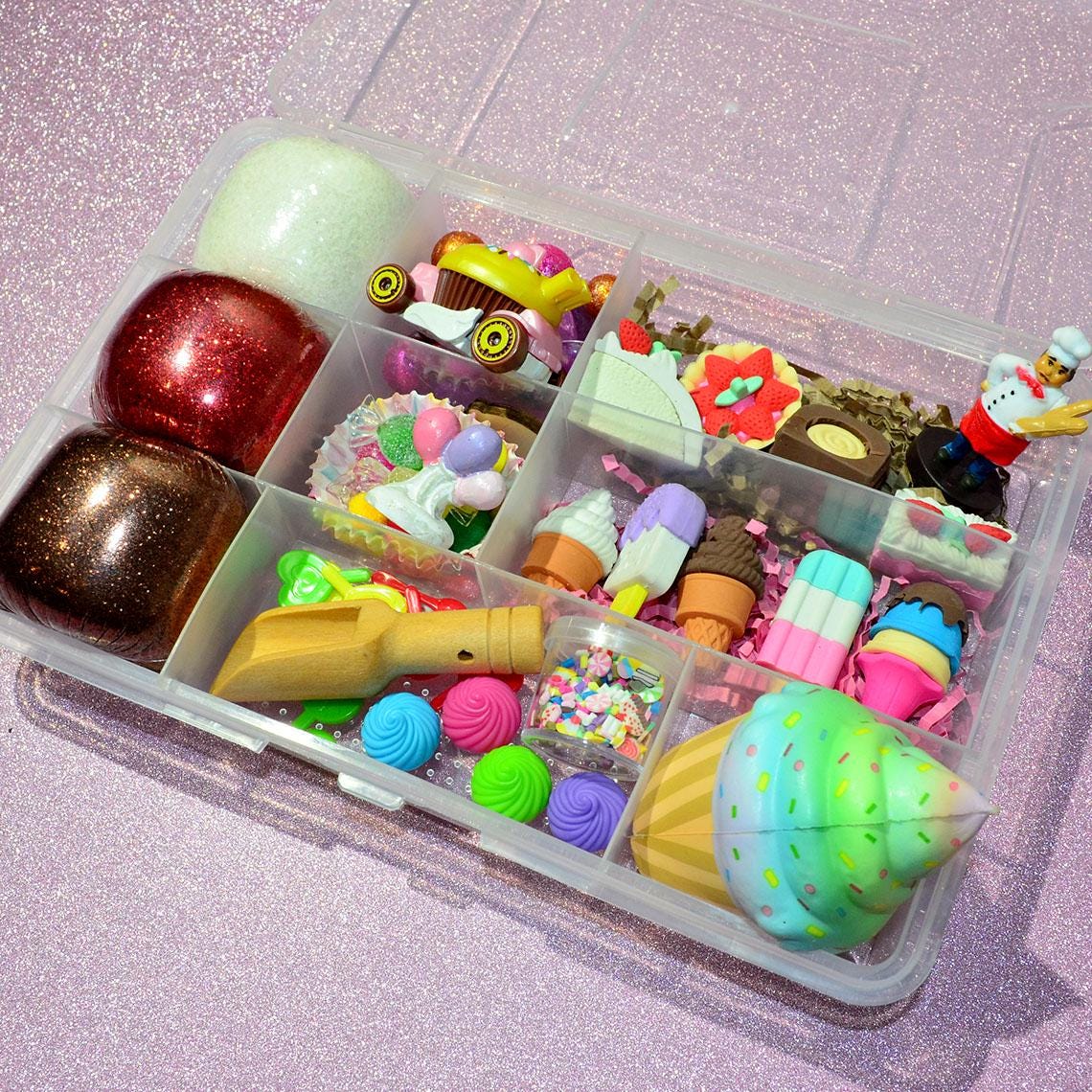 Sweet Treats/Bakery/Ice cream shop Homemade Playdough Sensory Kit