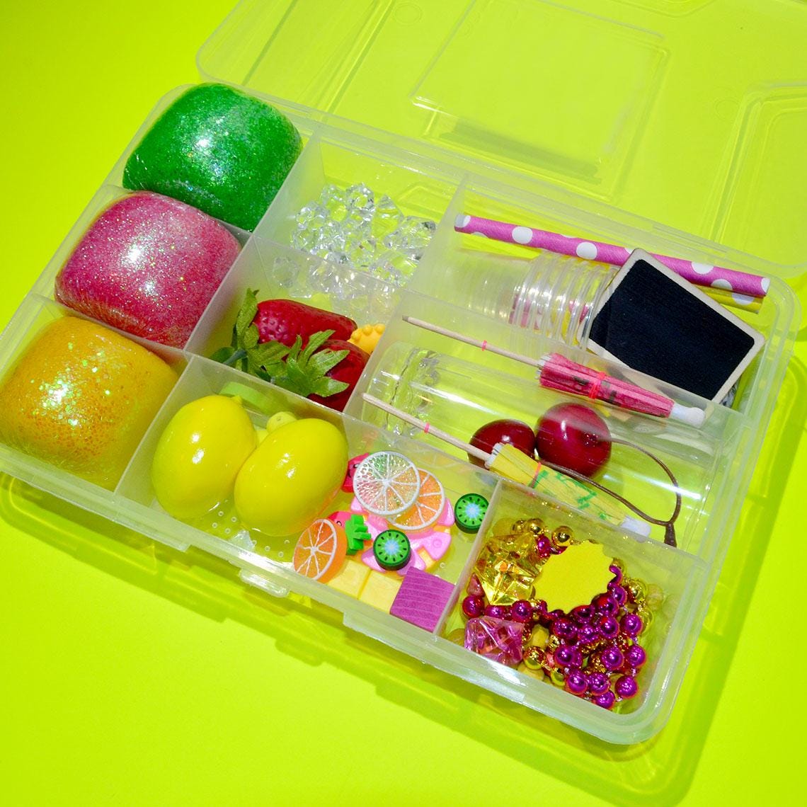 Lemonade Stand Sensory Playdough Kit, Kids Busy Box, Sensory Kit