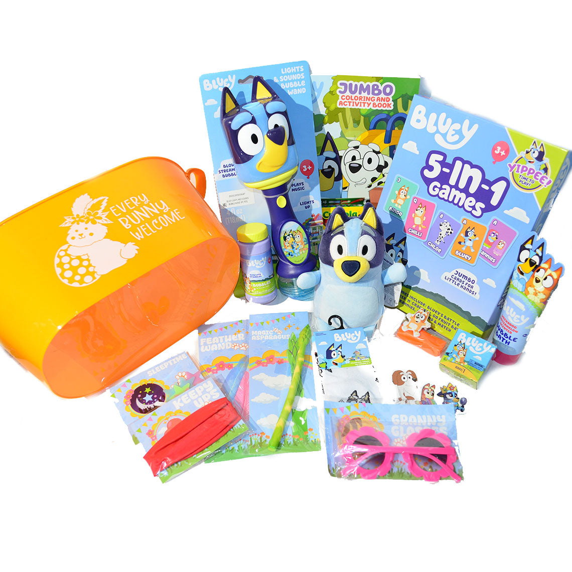 NEW Personalized Toy-Filled Easter basket /Bluey Toy Filled Gift Basket for Kids