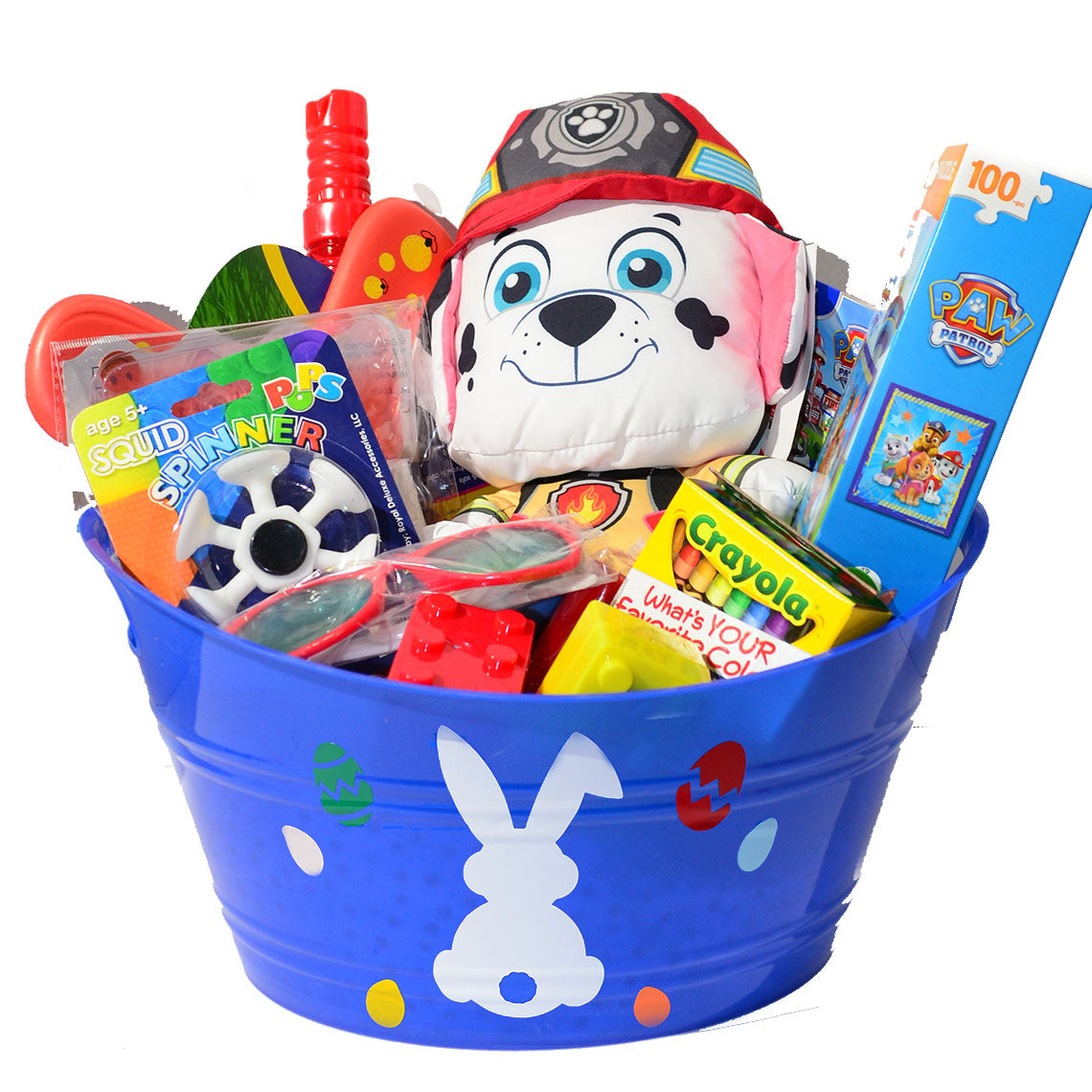 Personalized Pre-filled Easter basket for Kids/Toy Filled Gift Basket-Paw Patrol