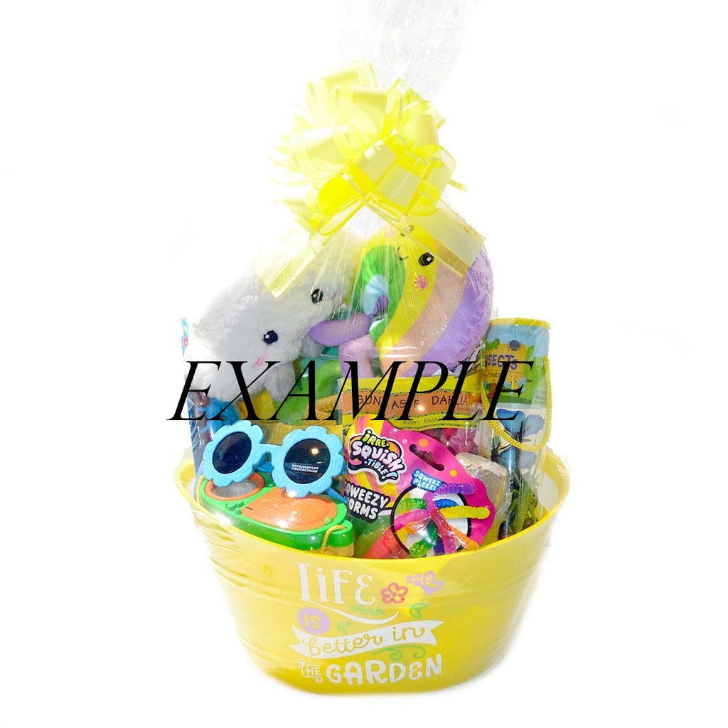 Personalized Pre-filled Easter basket for Kids/Toy Filled Gift Basket-Stitch
