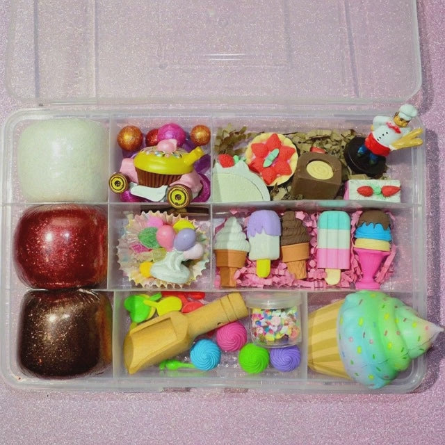 Sweet Treats/Bakery/Ice cream shop Homemade Playdough Sensory Kit